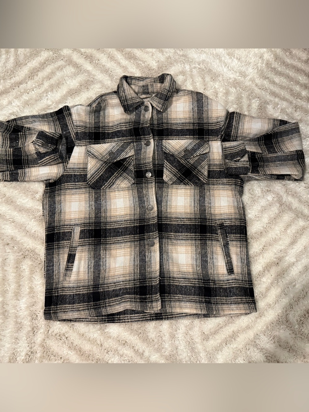 RSQ Plaid Button Down Shirt Size XS Like New